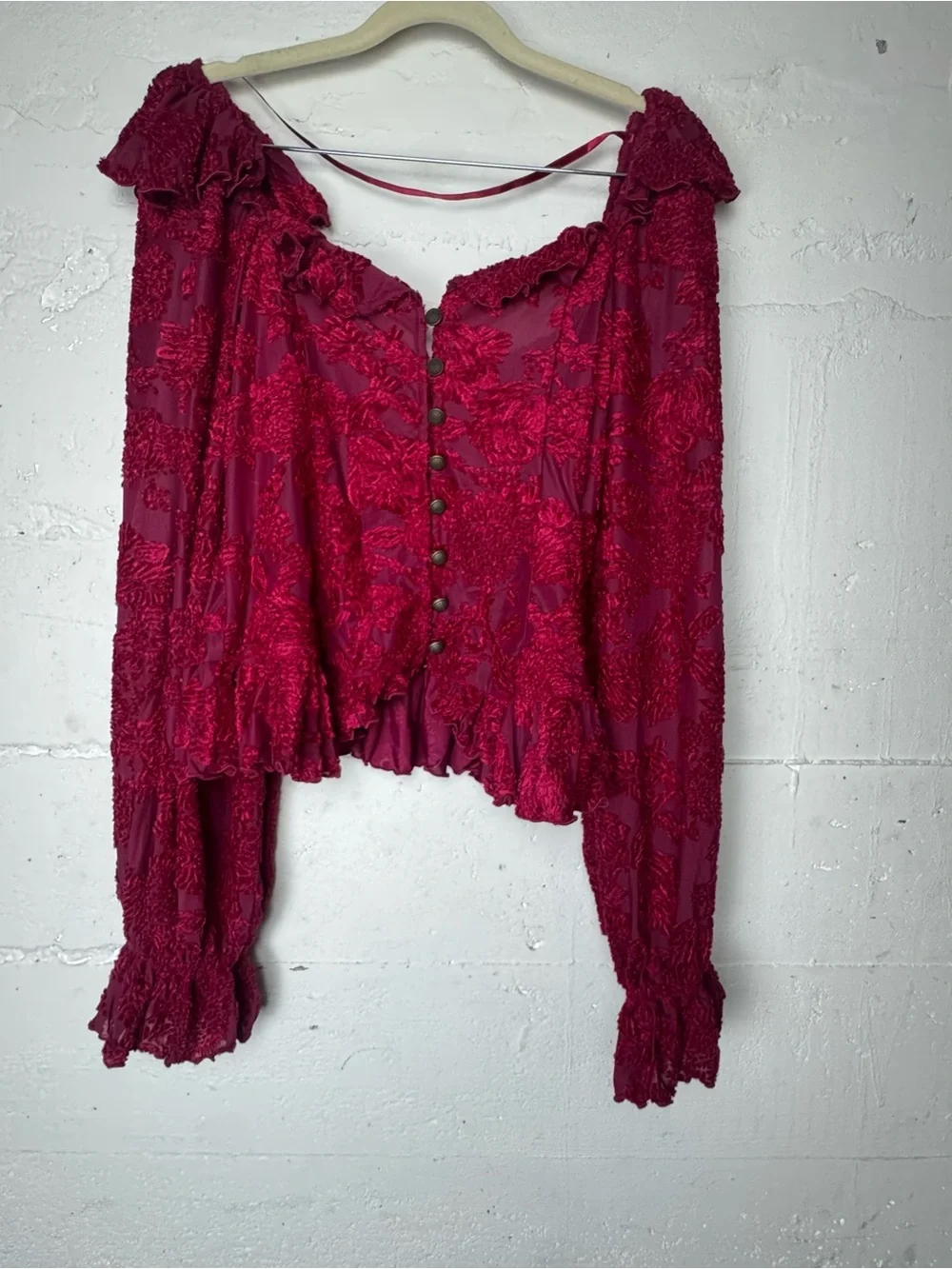 Anthropologie feminine burgundy